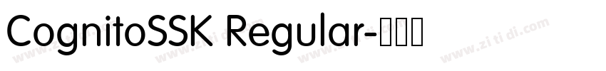 CognitoSSK Regular字体转换 CognitoSSK Regular字体转换
